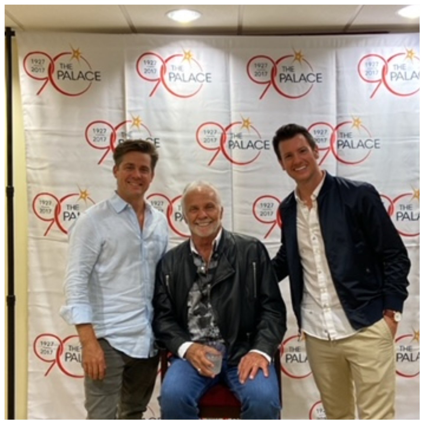 Eddie Lucas, Captain Lee Rosbach, and Colin Macy-O'Toole from 'Below Deck' gather together for a photo