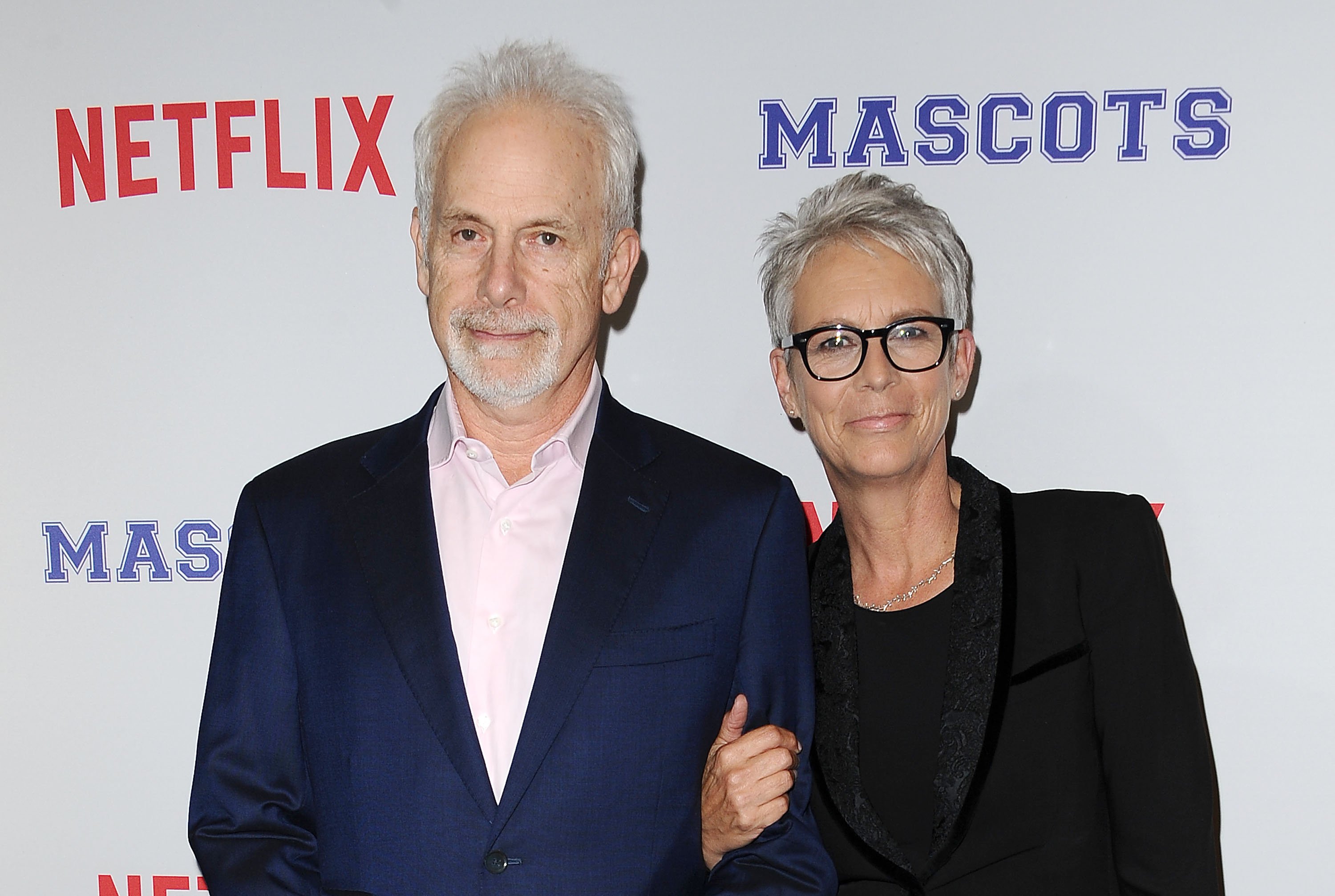 Christopher Guest and Jamie Lee Curtis attend a screening of 'Mascots'