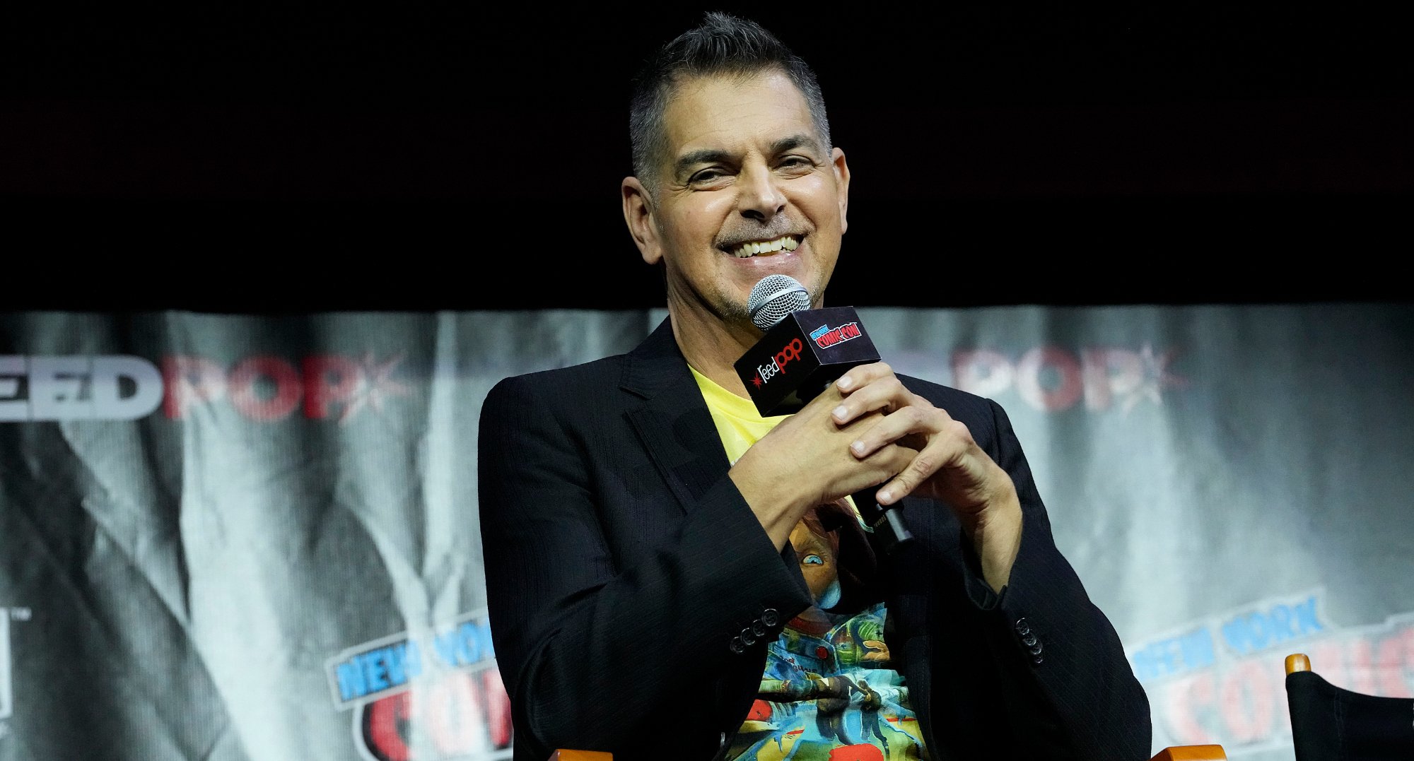 Don Mancini as 'Chucky' Season 2 panel at New York Comic-Con.