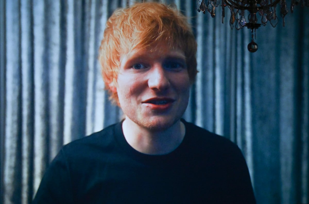 Ed Sheeran smiling