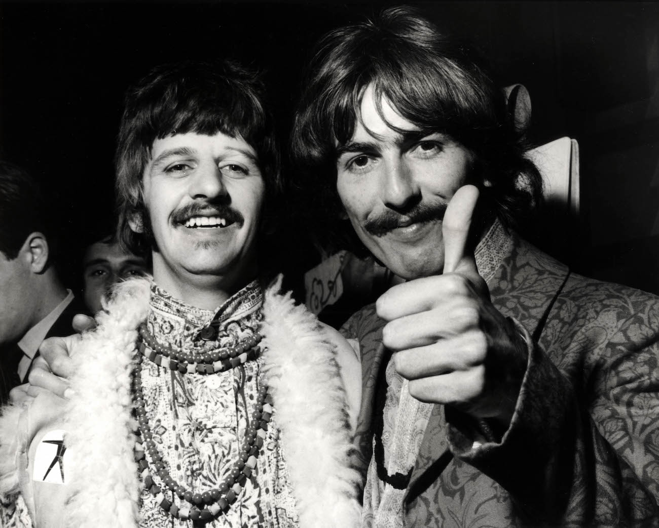 George Harrison and Ringo Starr in 1967.