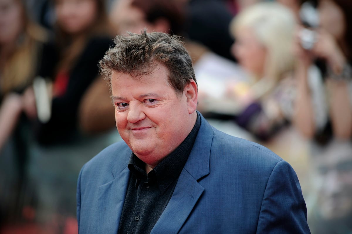 Robbie Coltrane at the Harry Potter premiere