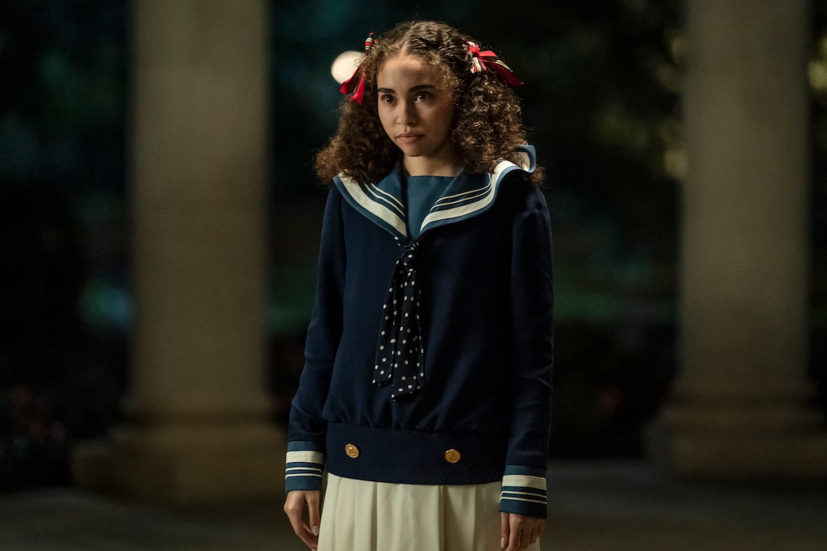 'Interview with the Vampire': Claudia (Bailey Bass) wears a schoolgirl uniform with her hair in pigtails