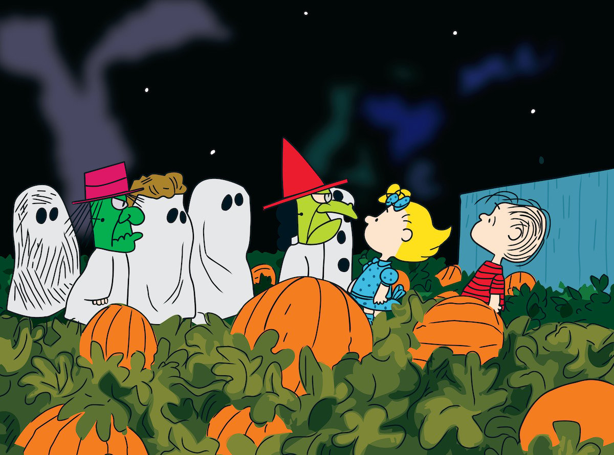 Peanuts gang in the pumpkin patch in 'It's the Great Pumpkin, Charlie Brown'