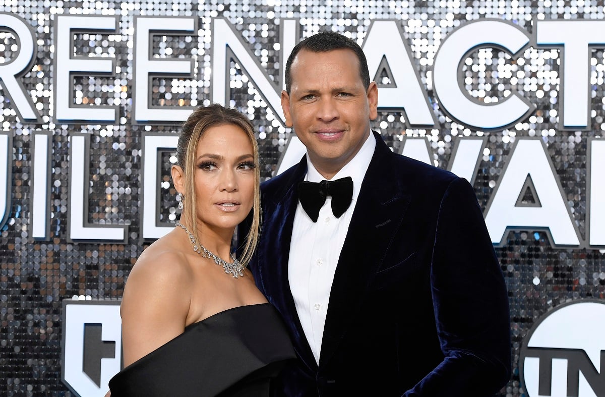 Jennifer Lopez and Alex Rodriguez, who bought a new mansion next to where the former couple used to live, attend the Screen Actors Guild Awards in 2020