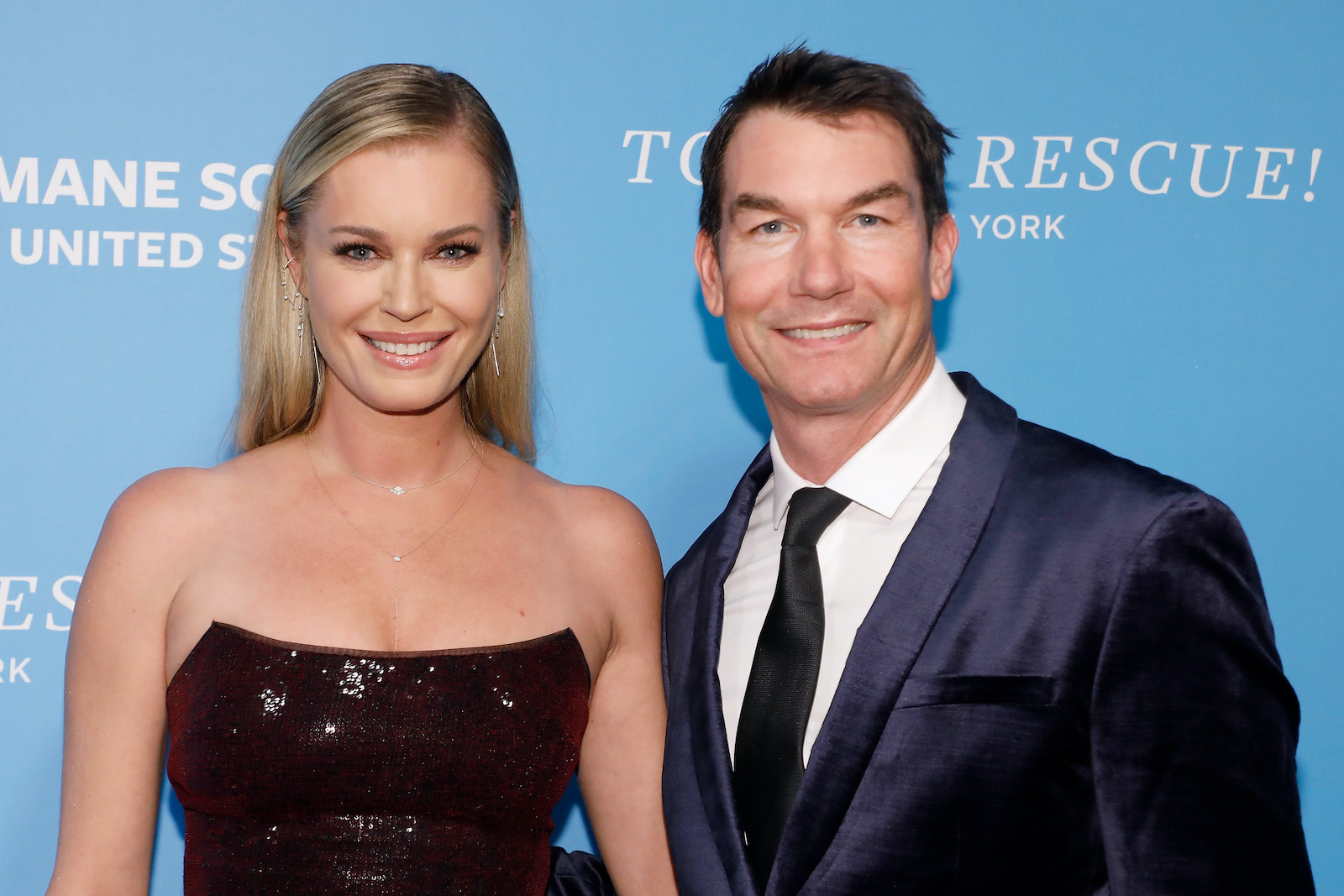 Rebecca Romijn and Jerry O'Connell stop for a photo on the red carpet. Jerry O'Connell recently suggested that his wife joins the cast of 'RHOBH'