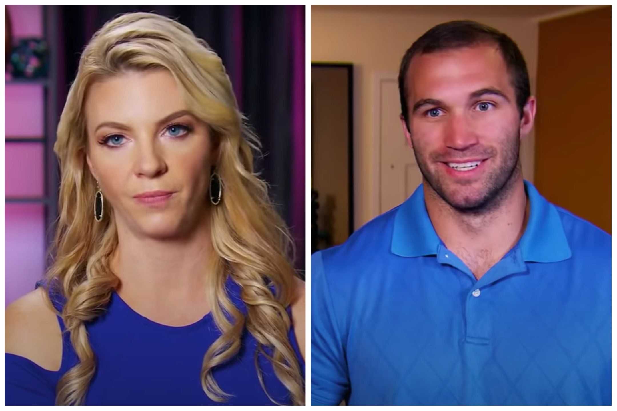 Side by side images of Dr. Jessica Griffin and Jon Francetic from 'Married at First Sight'