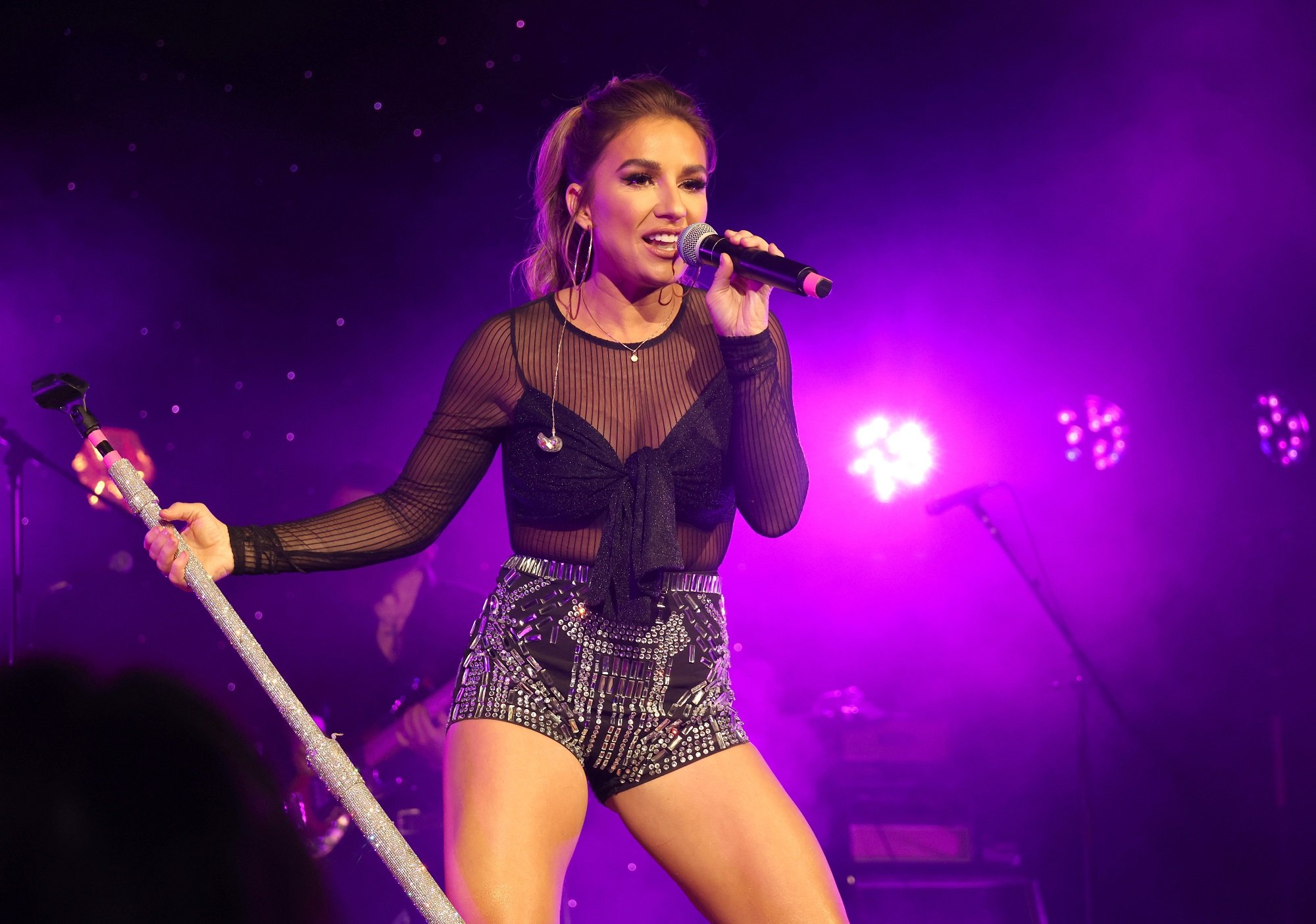 Jessie James Decker performs in April 2022 in Nashville