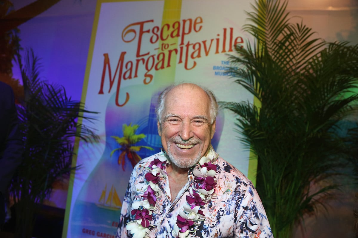 Jimmy Buffett smiles at the Opening Night of The Jimmy Buffett Musical "Escape To Margaritaville" on Broadway in 2018
