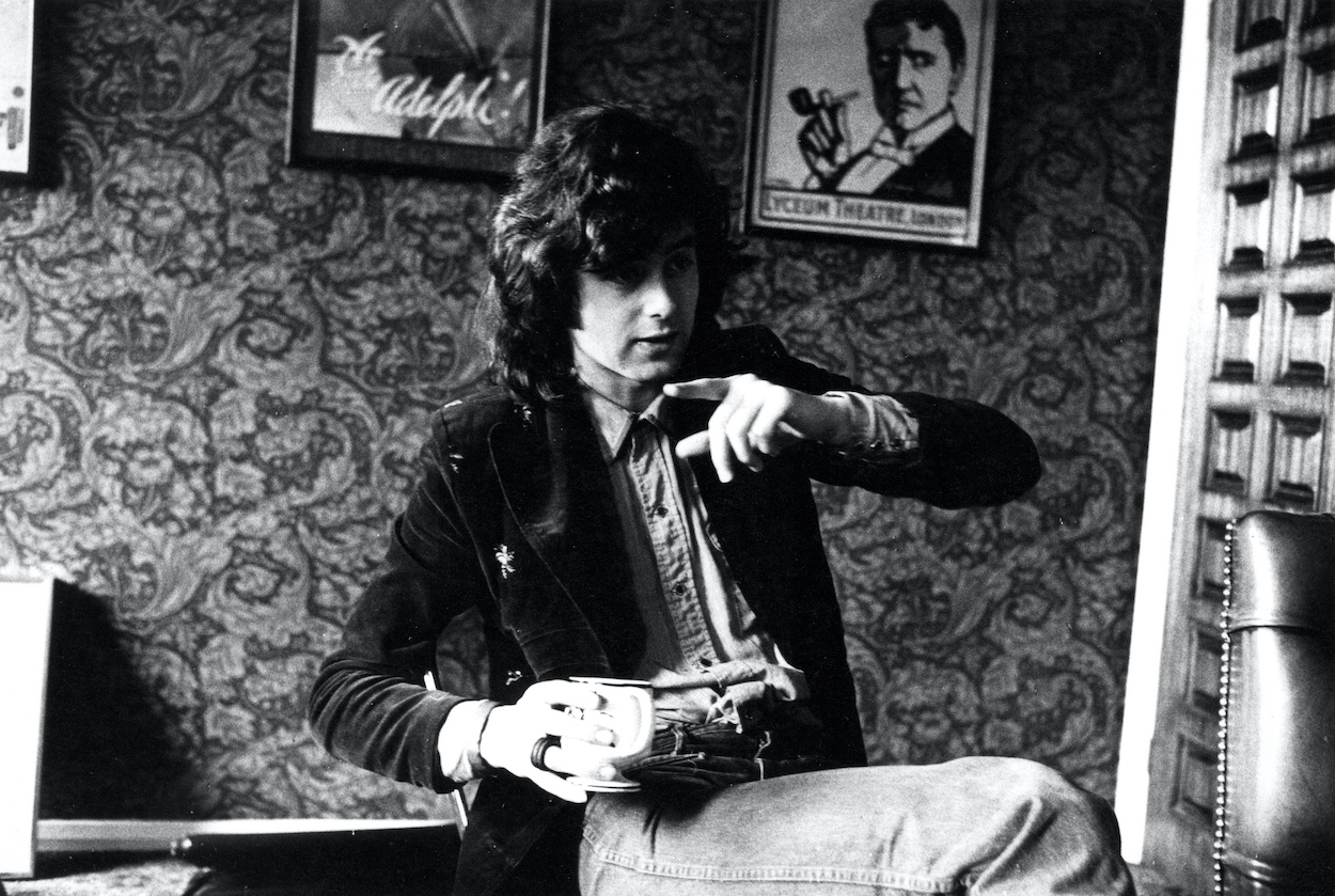 Jimmy Page in 1973, years after insisting that Led Zeppelin sign with Atlantic Records so he wouldn't have to share a label with Eric Clapton.
