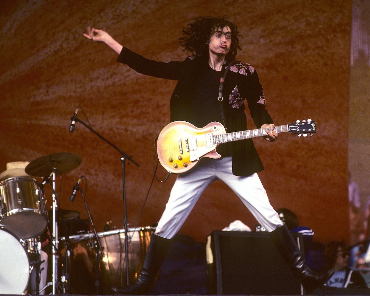 Jimmy Page, who made two big changes before recording 'Led Zeppelin II,' performs with Led Zeppelin around 1970.