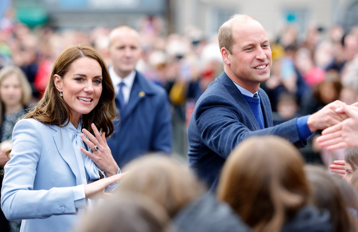 Kate Middleton and Prince William wear coordinating blue outfits in what an expert called part of a 'charm offensive', in Northern Ireland on Oct. 6, 2022