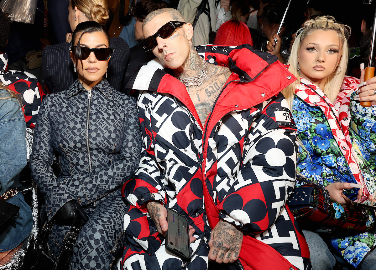 Tommy Hilfiger hosts Kourtney Kardashian, Travis Barker, and Alabama Barker in the front row of the Tommy Factory New York Fall 2022 fashion show