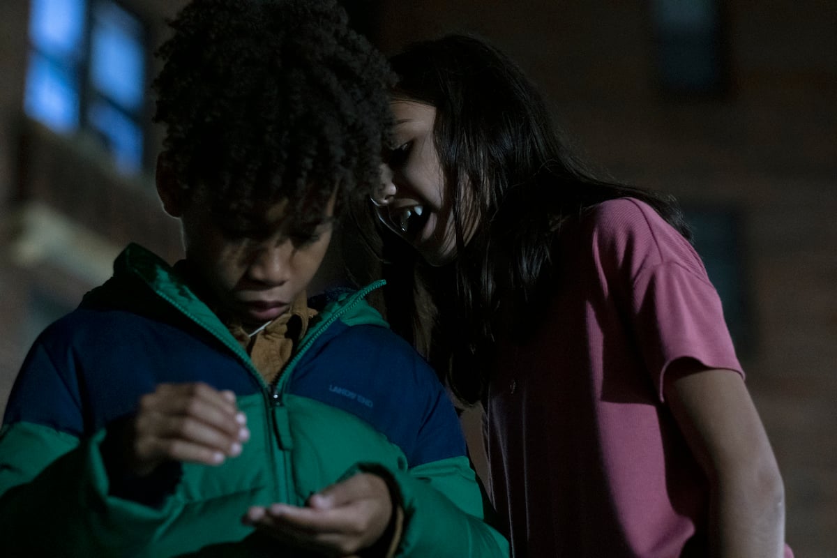 'Let the Right One In' TV Show: Eleanor (Madison Taylor Baez) tries to bite Isaiah (Ian Foreman)