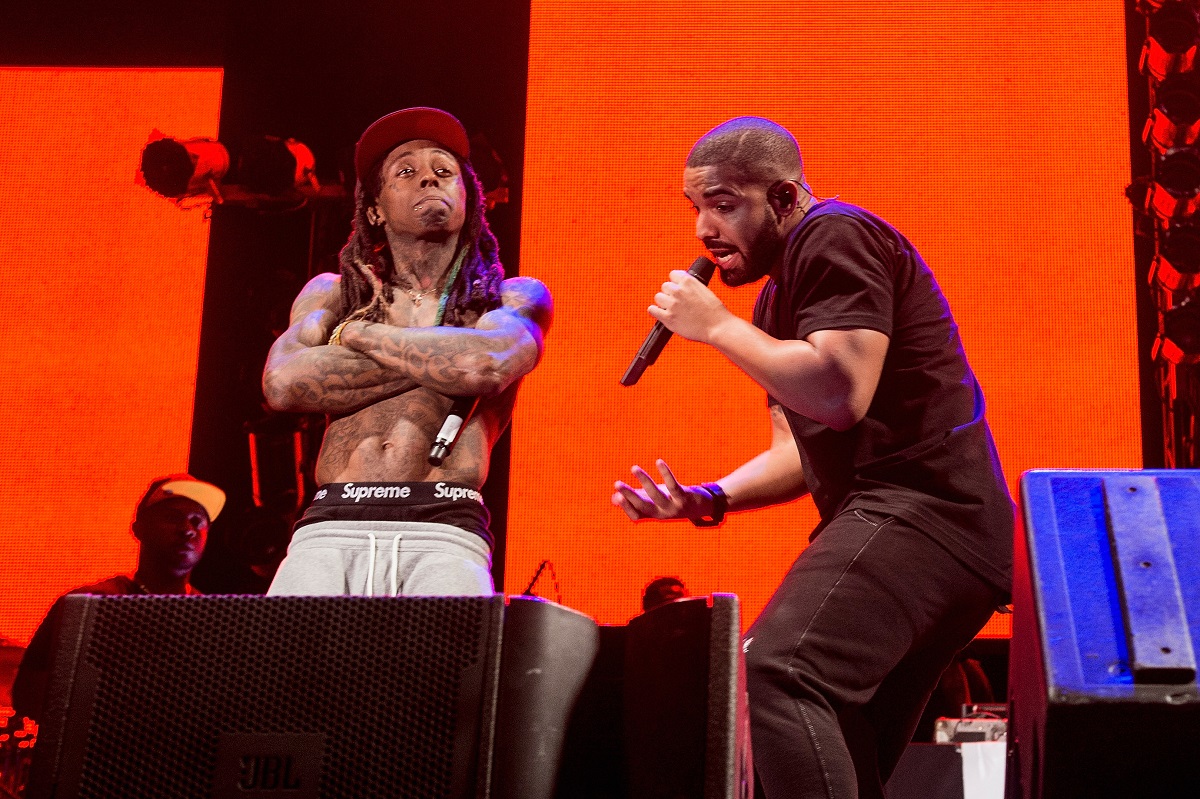 Lil Wayne and Drake perform during Lil Weezyana Festival
