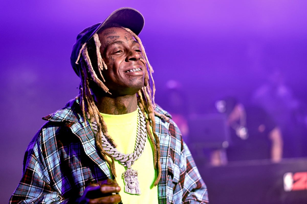 Lil Wayne, who owns a couple of mansions, performs onstage at the NBA 2K23 Launch Event
