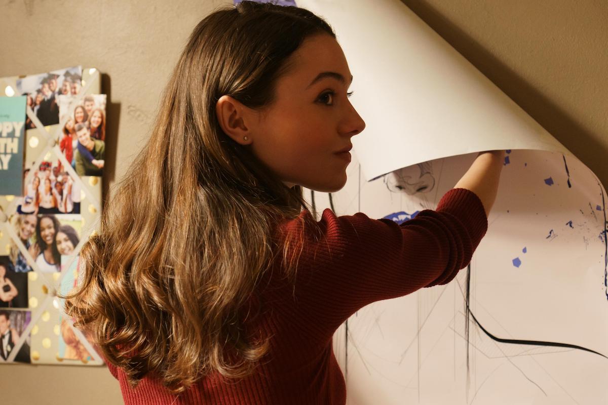 Lily McInerny, whose character Macy has details about their death revealed in 'Tell Me Lies' Season 1 Episode 10: 'The Bedrooms of Our Friends', looks on in a scene from 'Tell Me Lies' Season 1