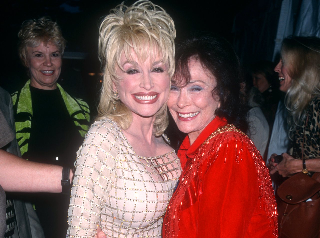 Dolly Parton and Loretta Lynn, pictured together in 1997, spoke the same 'hilbilly language,' Lynn said.