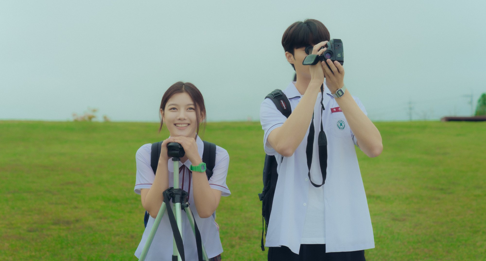 Main characters Bo-ra and Woon-ho in '20th Century Girl.'