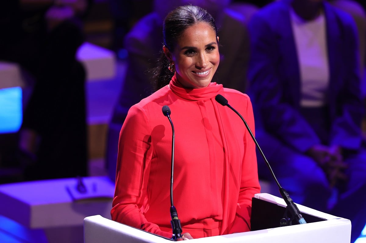 Meghan Markle, who the voice of Siri thinks will run for office, delivering speech during the Opening Ceremony of the One Young World Summit 2022