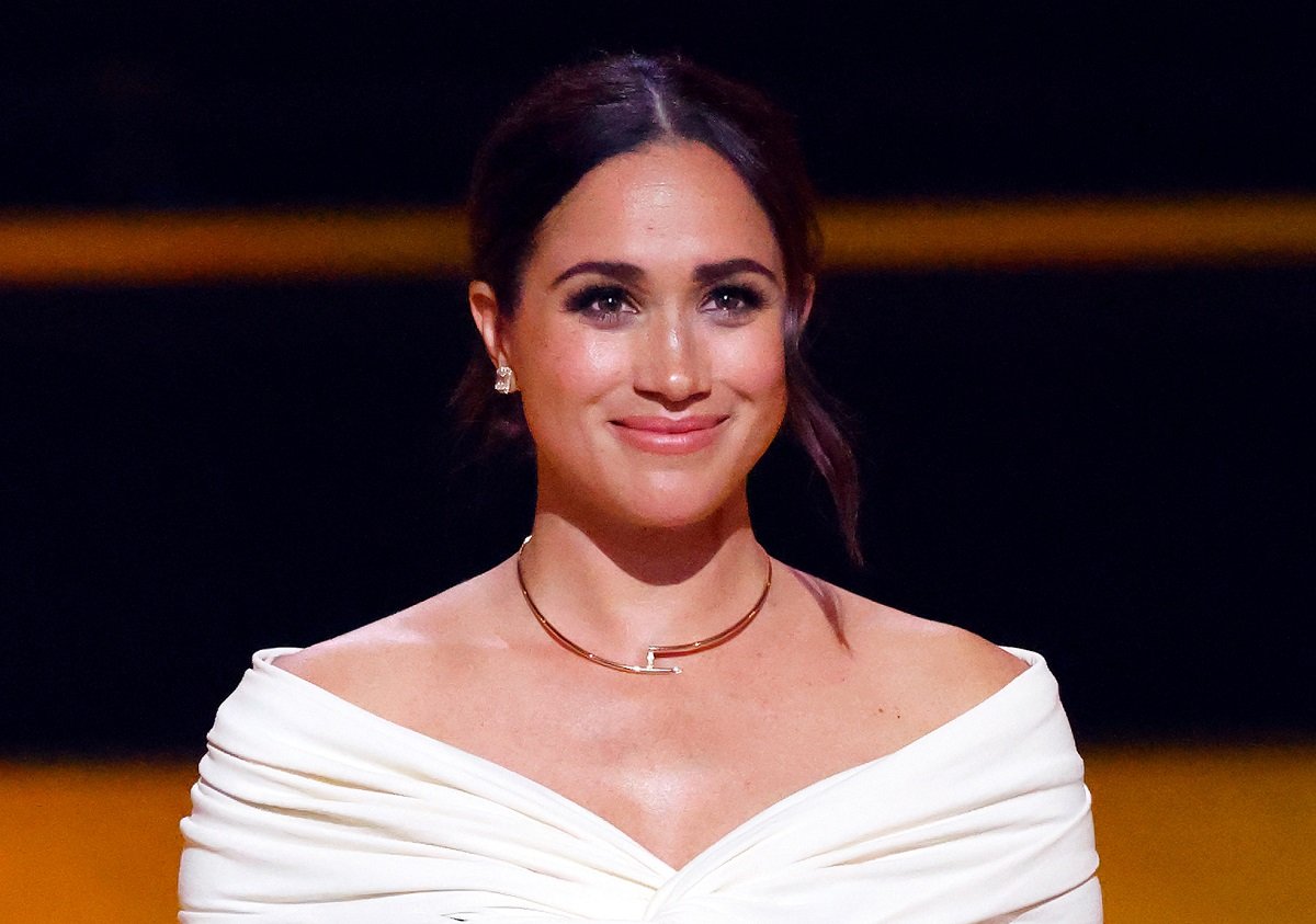 Meghan Markle onstage to introduce Prince Harry at the Opening Ceremony of the Invictus Games