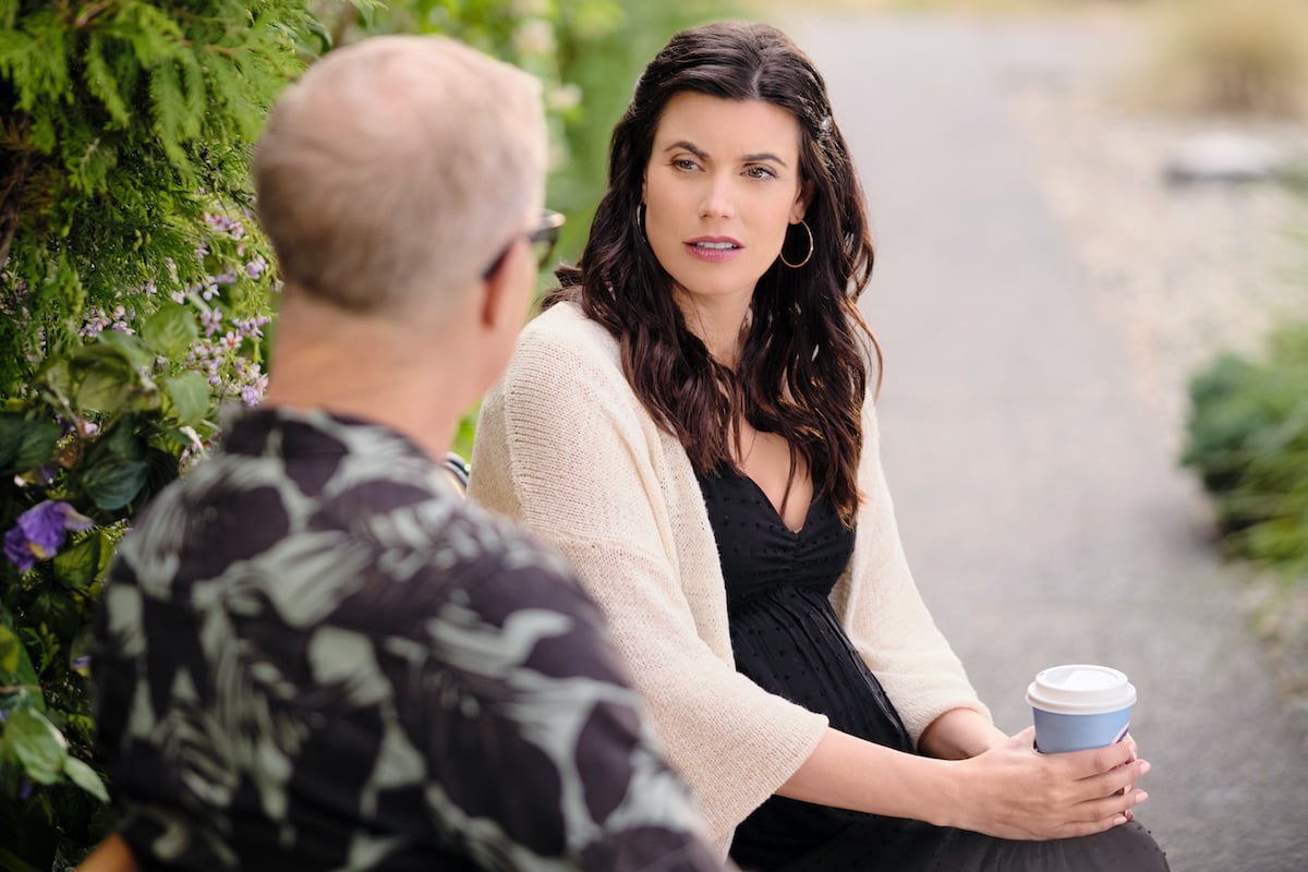 Abby talking to Mandrake in 'Chesapeake Shores' Season 6 Episode 9