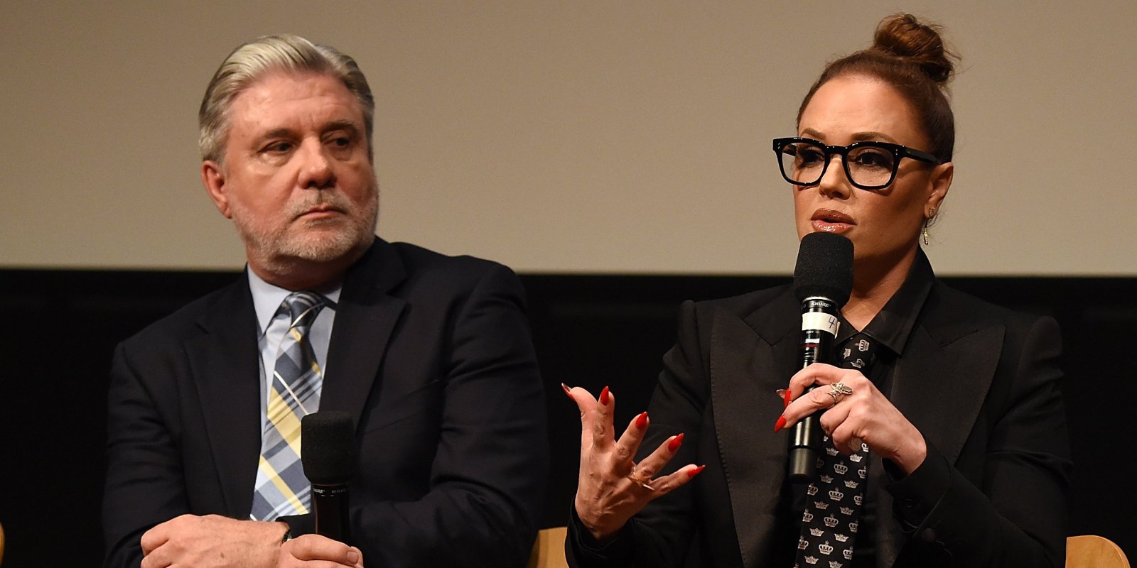 Mike Rinder and Leah Remini at 'Leah Remini: Scientology and the Aftermath' FYC Screening at Linwood Dunn Theater at the Pickford Center for Motion Study on May 17, 2018 in Hollywood, California.