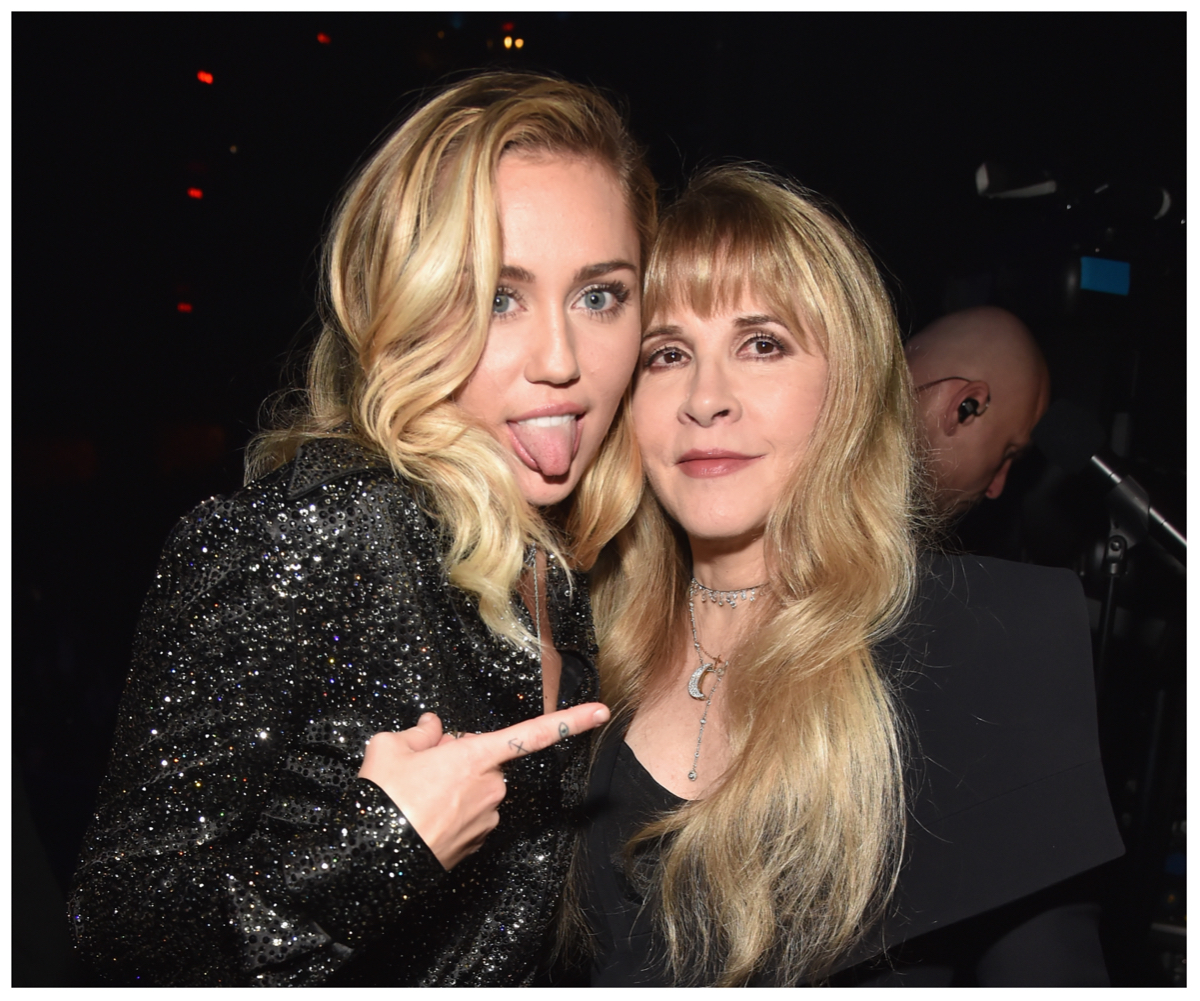Miley Cyrus and Stevie Nicks, who collaborated on the song "Edge of Midnight."