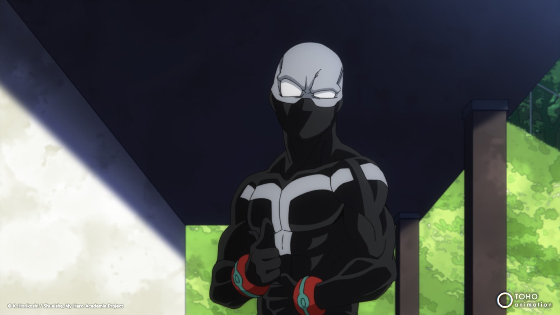 Twice in 'My Hero Academia' Season 6 for our article about the major moments from the manga. He's giving someone a thumbs up.