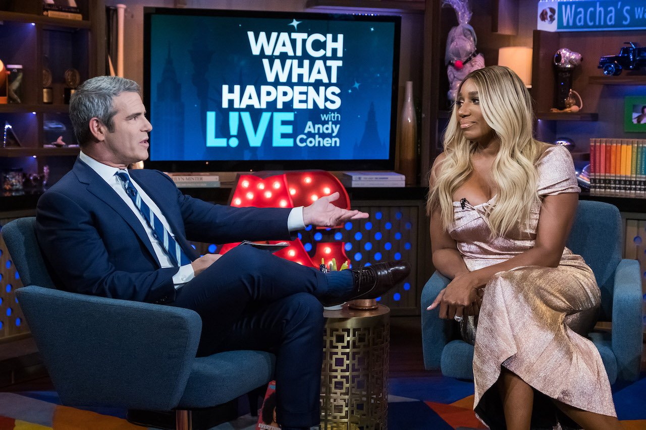 Andy Cohen and Nene Leakes chat on 'WWHL;' Leakes dropped her lawsuit against Bravo and Cohen