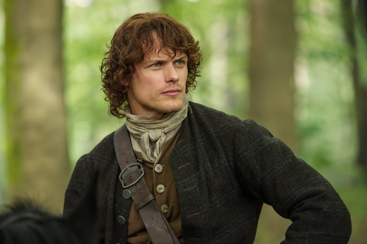 Sam Heughan as Jamie Fraser in an image from Season 1 of Outlander