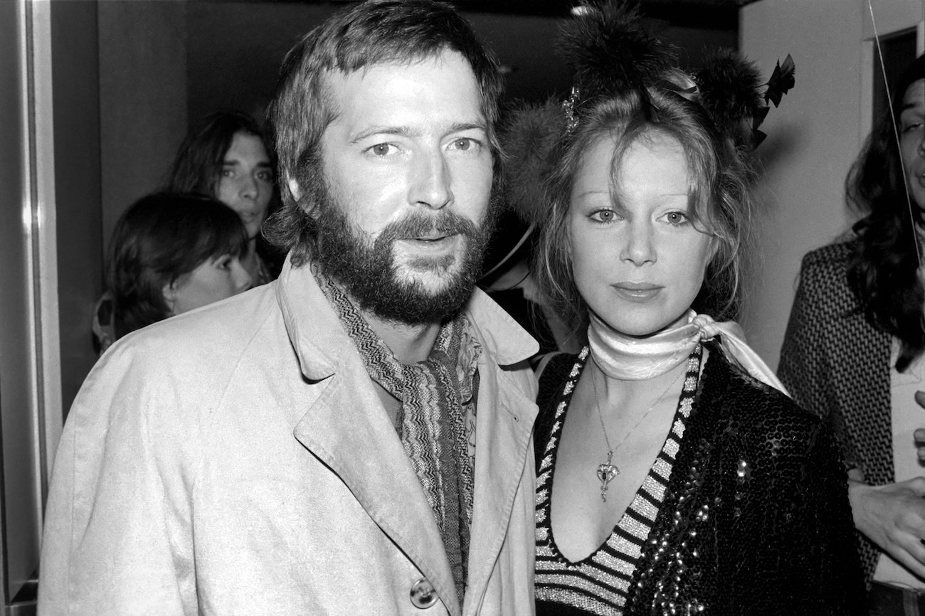 Eric Clapton and Pattie Boyd at the premiere of 'Tommy.'