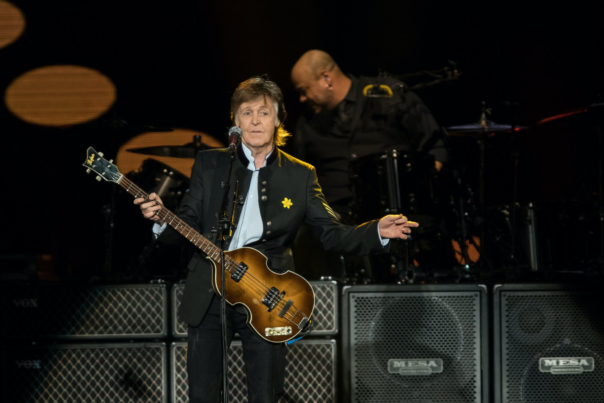 Paul McCartney perfroms in Brisbane on his One on One tour