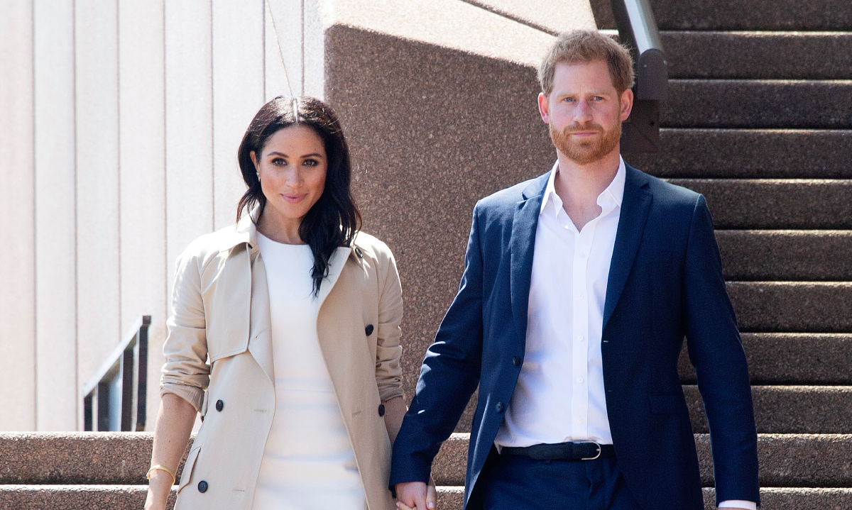 Prince Harry, Duke of Sussex and Meghan Markle, Duchess of Sussex meet and greet the public at the Sydney Opera House on October 16, 2018 in Sydney, Australia