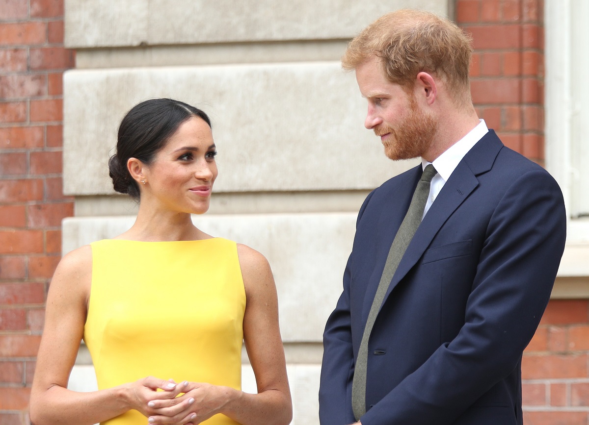 Prince Harry and Meghan Markle attend the Your Commonwealth Youth Challenge reception