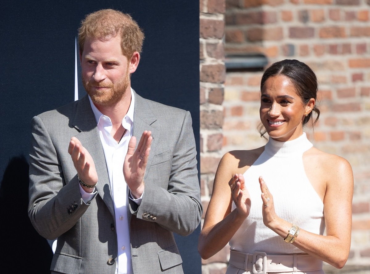 Prince Harry and Meghan Markle, whose Netflix docuseries has been stalled, during the Invictus Games Dusseldorf 2023 - One Year To Go launch event