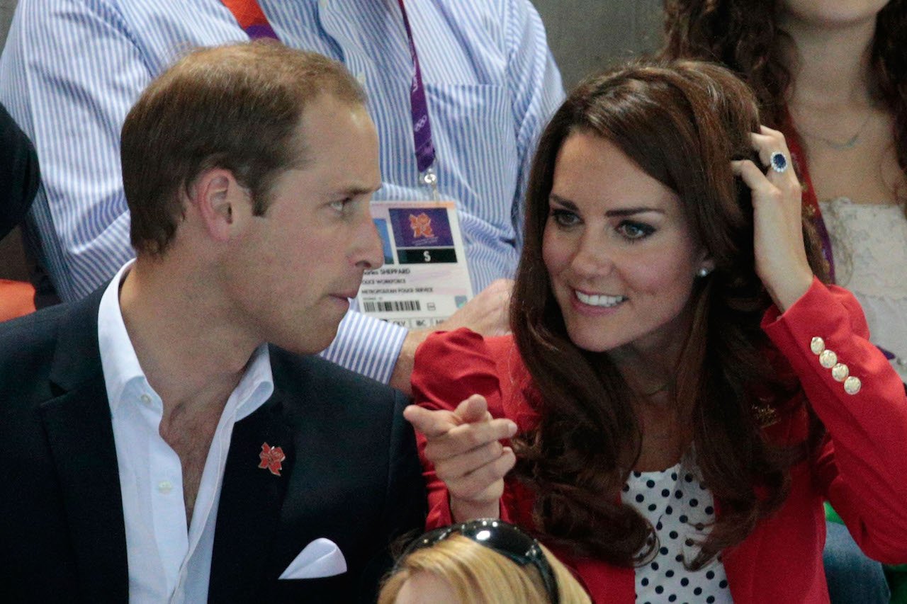 Prince William, pictured with Kate Middleton at the 2012 Olympics, keeps Princess Diana close.