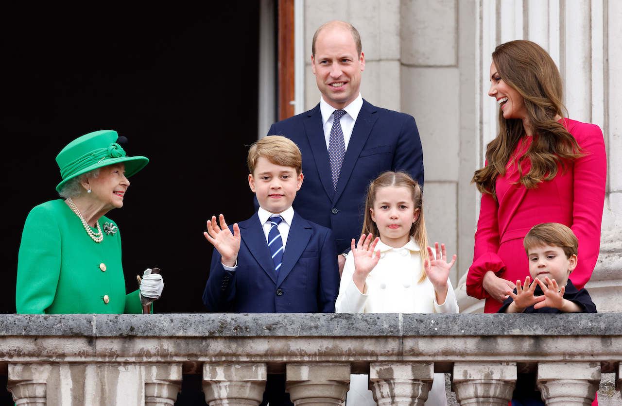 Prince William, pictured with Queen Elizabeth II, Prince George, Princess Charlotte, Kate Middleton, and Prince Louis in 2022, has been influenced by royal women.