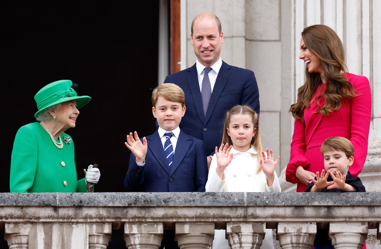 Prince William, pictured with Queen Elizabeth II, Prince George, Princess Charlotte, Kate Middleton, and Prince Louis in 2022, has been influenced by royal women.