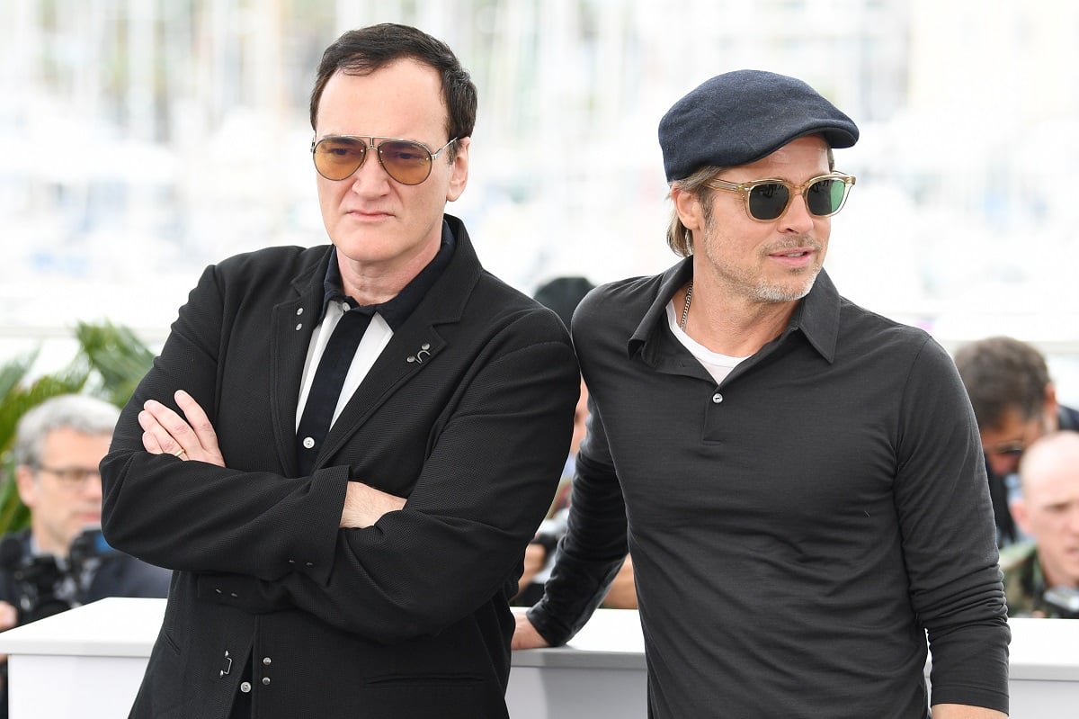Quentin Tarantino and Brad Pitt at Cannes.