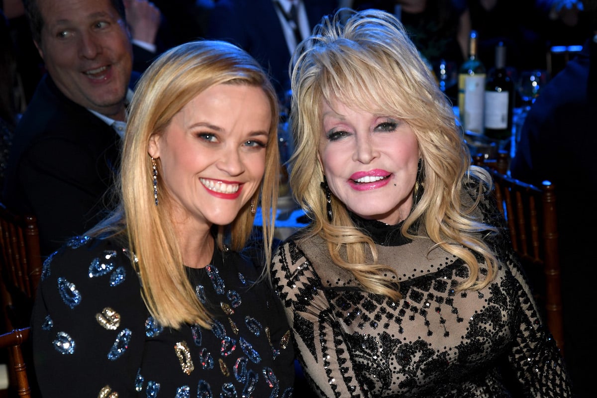 Reese Witherspoon and Dolly Parton, who are collaborating on a movie.