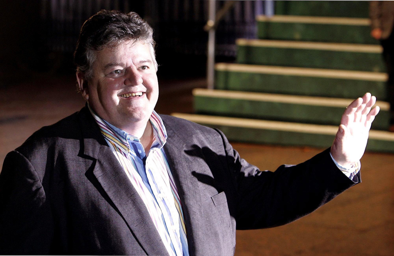 Robbie Coltrane at the premiere of 'Harry Potter and the Goblet of Fire.'