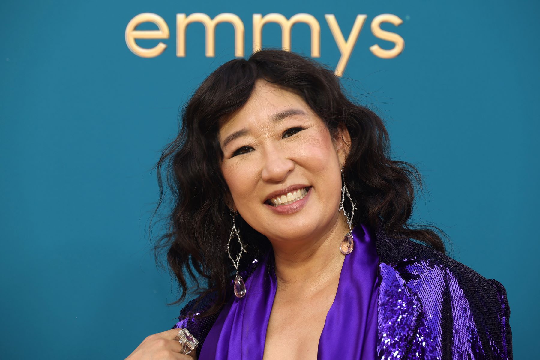 Sandra Oh at the 74th Primetime Emmys at Microsoft Theater in Los Angeles, California