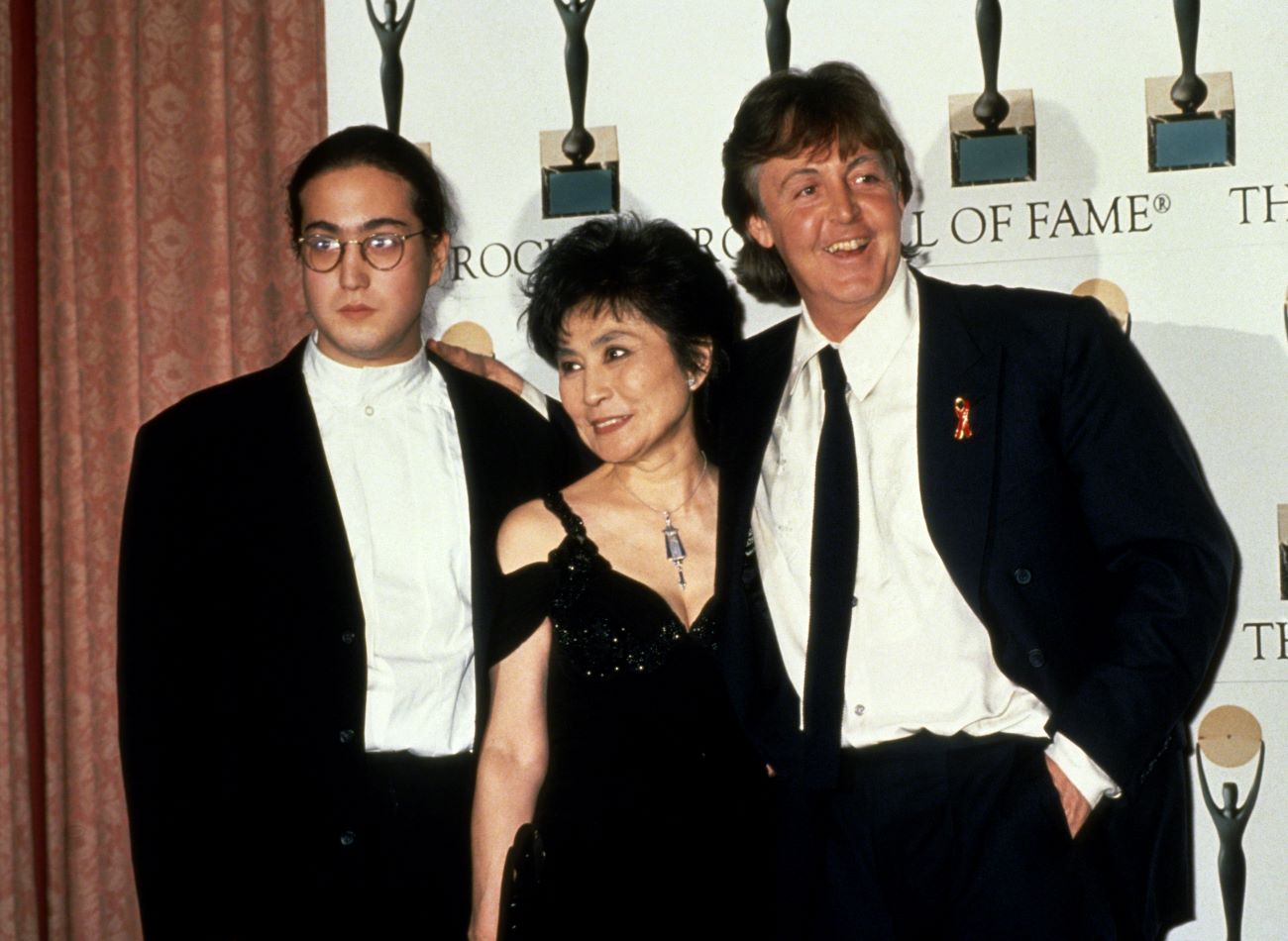 John Lennon's son Sean, Yoko Ono, and Paul McCartney at the Rock & Roll Hall of Fame together.