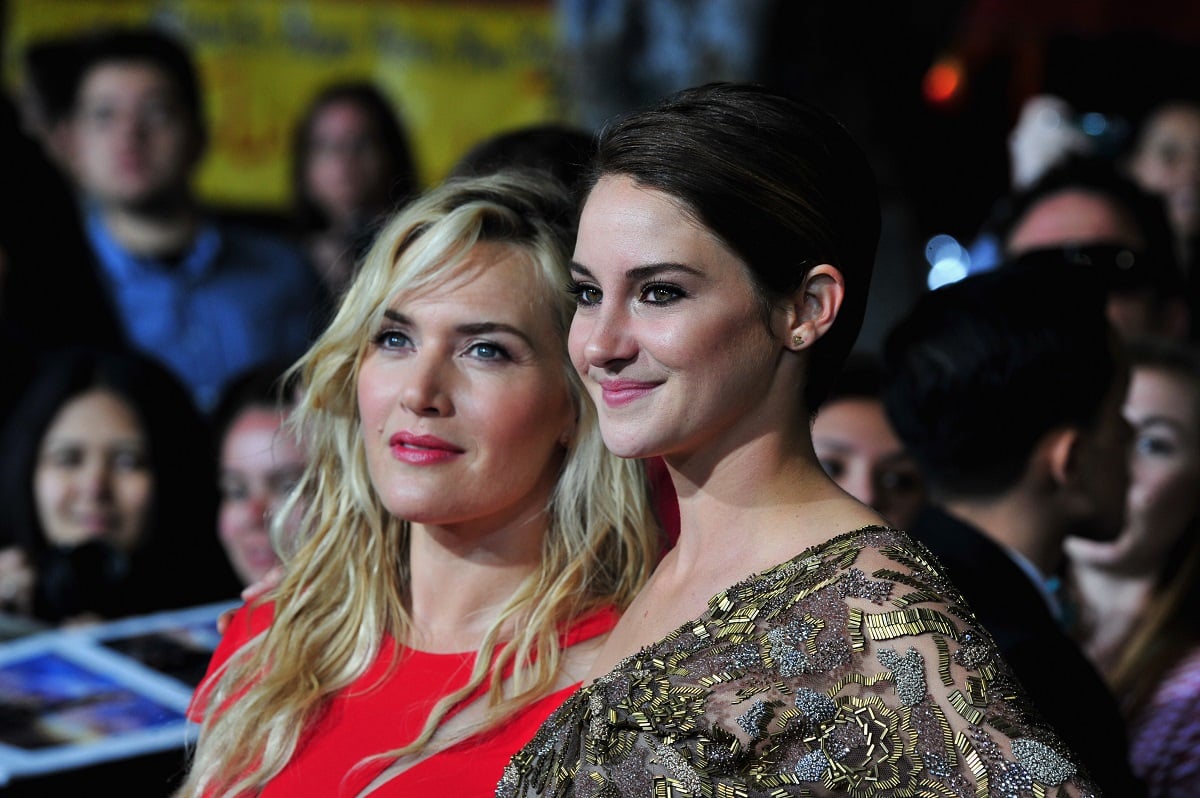Shailene Woodley and Kate Winslet at the premiere of 'Divergent.'