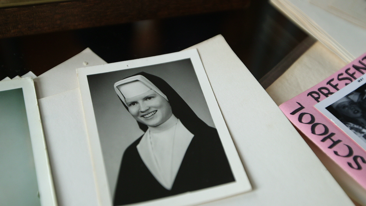 Photo of Sister Cathy Cesnik in the Netflix series 'The Keepers'