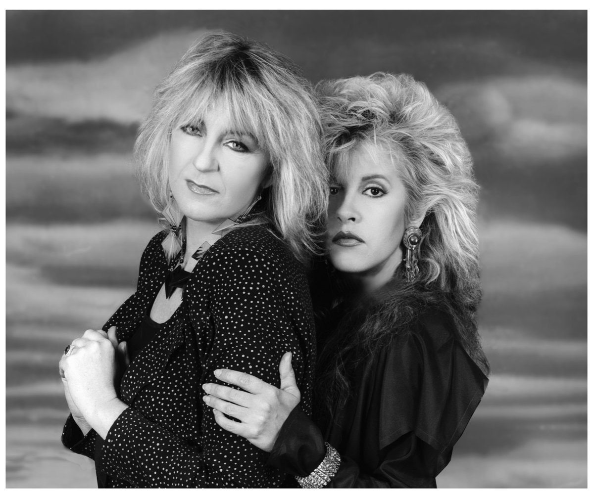Christine McVie and Stevie Nicks, who were in the band Fleetwood Mac together.