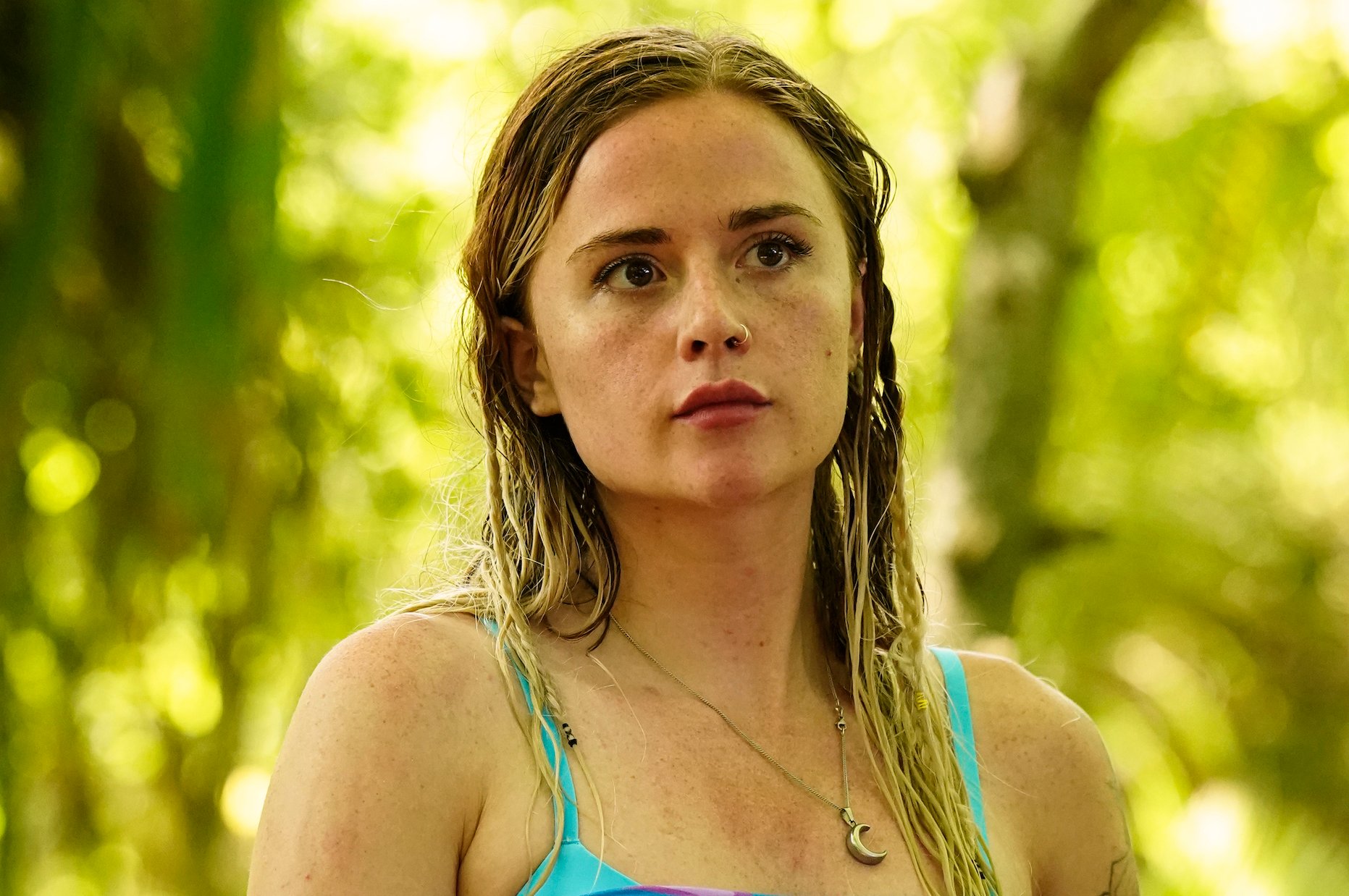 Cassidy Clark stands in the jungle on 'Survivor 43'.