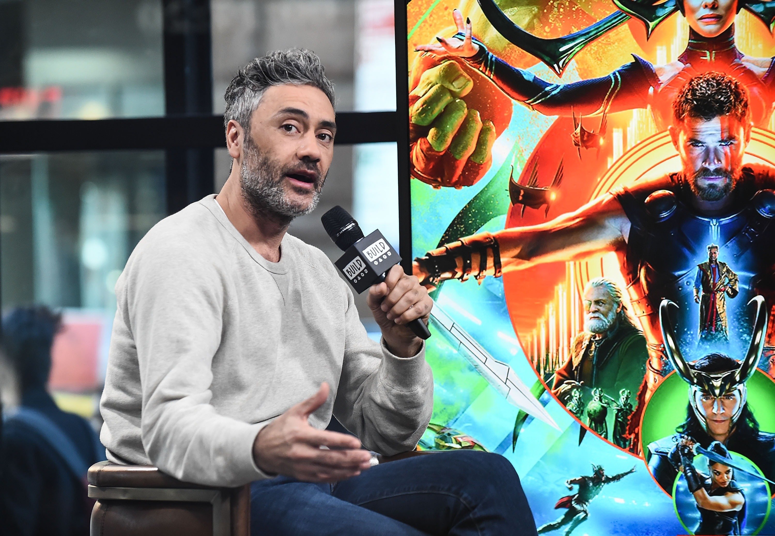 Taika Waititi attends the Build Series in New York City to discuss Thor: Ragnarok