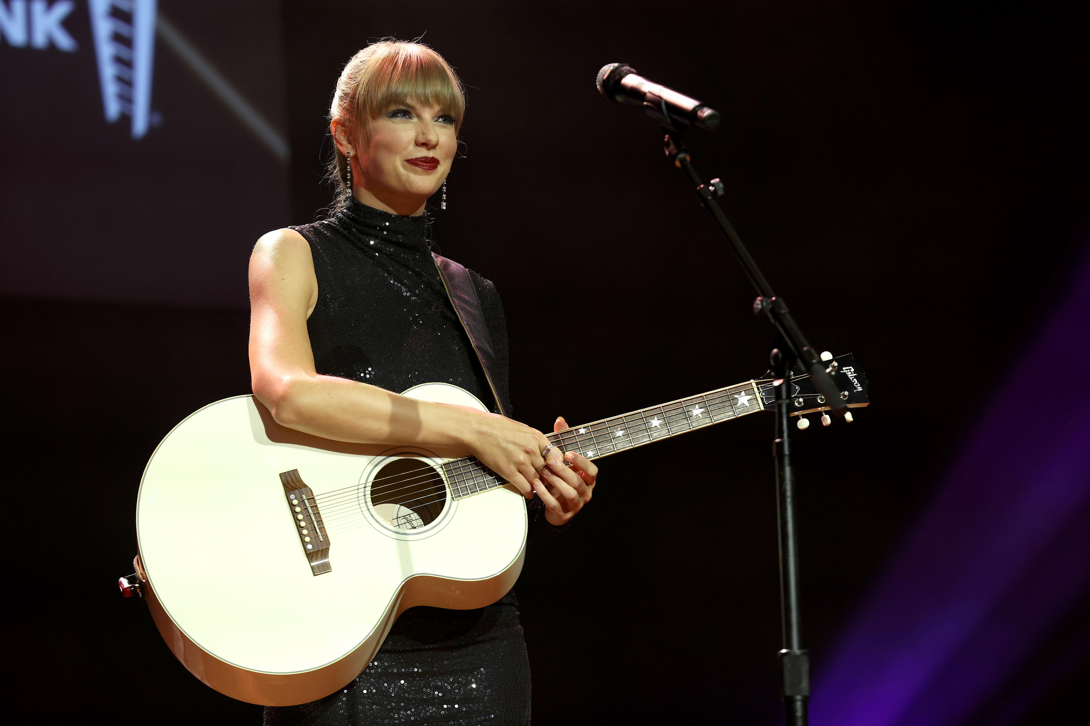 NSAI Songwriter-Artist of the Decade honoree, Taylor Swift performs during NSAI 2022 Nashville Songwriter Awards